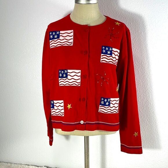 Emma Tricot Sweaters - Emma Tricot Women's Sweater Cardigan Red size S Long Sleeve